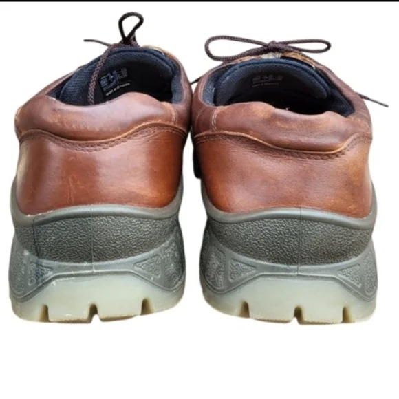 46 ECCO Track 25 Low Gortex Bison Brown Leather Shoe Work Waterproof Men 12 12.5 - Picture 5 of 12